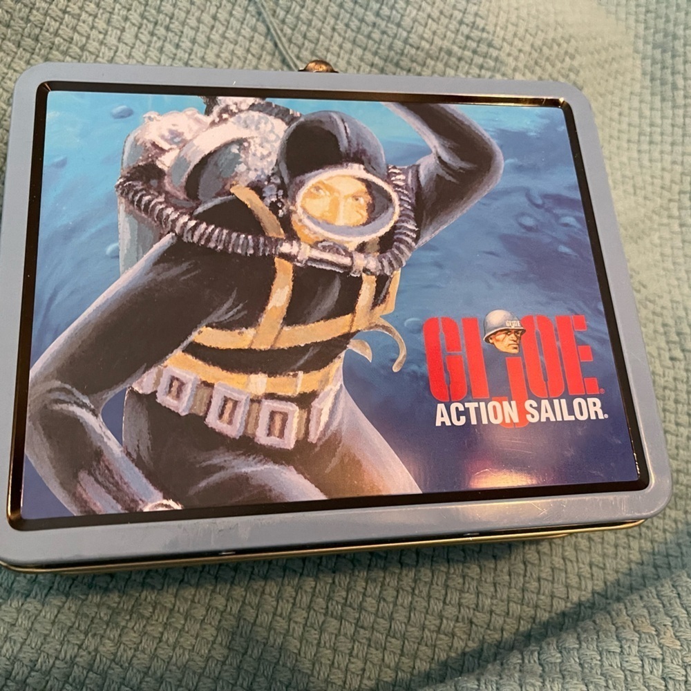 Vintage 1998 Hasbro GI Joe Action Sailer Metal Lunch Box - No Thermos